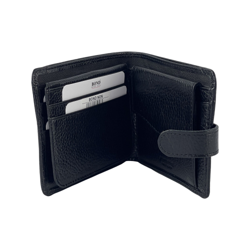 Кошелек мужской кожаный Bond 516-281 черный