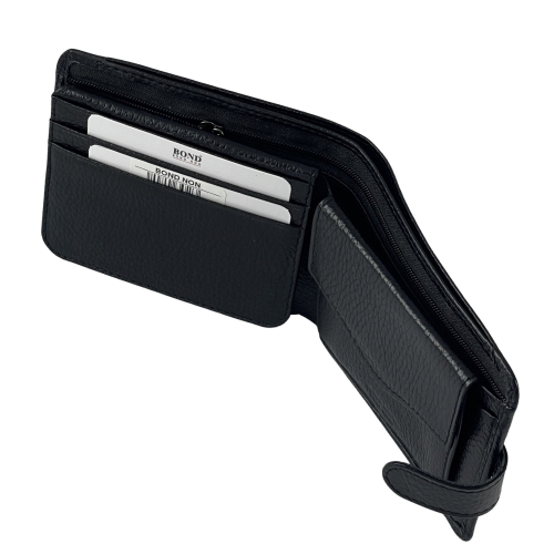 Кошелек мужской кожаный Bond 516-281 черный