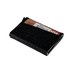 Візитниця-картхолдер шкіряна Eminsa 1620 4-1 чорна