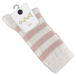 Шкарпетки жіночі Aytug 48003 високі молочні з бежевим Size 36-40