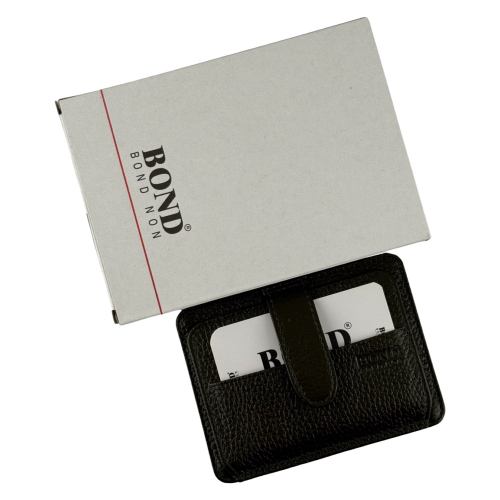 Гаманець картхолдер шкіряний Bond Non 132-217 оливковий