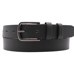 Ремінь чоловічий шкіряний Кремінь 01.35.77.08 чорний 125 см