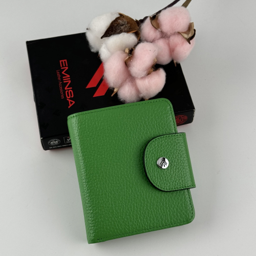 Кошелек женский кожаный Eminsa 2154 37-27 зеленый