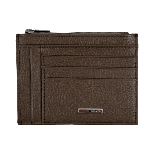 Кошелек картхолдер кожаный Karya 0022-51 бежевый