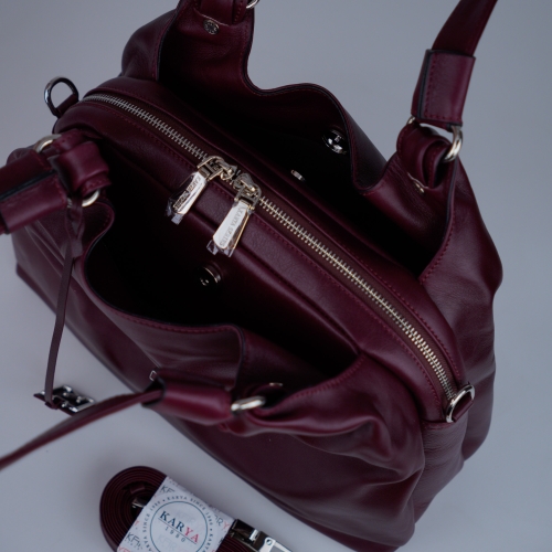 Сумка жіноча шкіряна Karya 2526-618 марсала