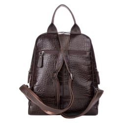 Рюкзак женский кожаный Tony Bellucci 0061-355 темно-коричневый