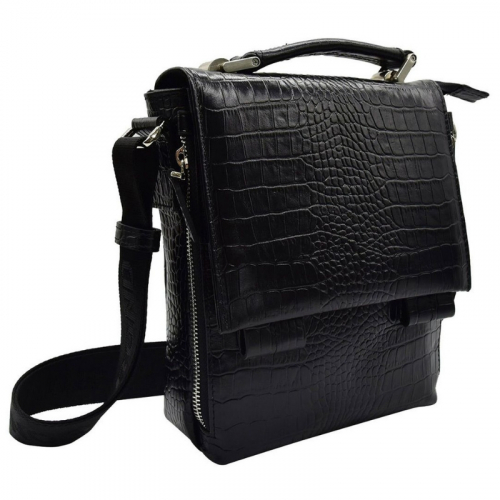 Сумка чоловіча під крокодилову шкіру Bond Non 1054-356