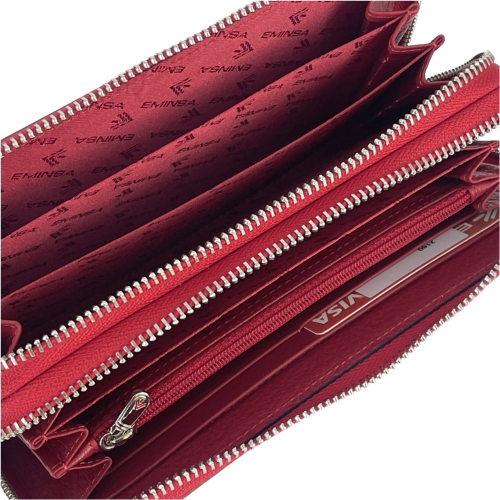 Гаманець жіночий шкіряний Eminsa 2160 18-5 червоний
