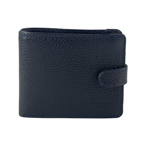 Кошелек мужской кожаный Bond 516-1170 темно-синий