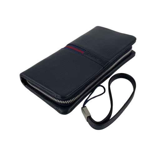 Клатч мужской кожаный Eminsa 5113 18-19 темно-синий