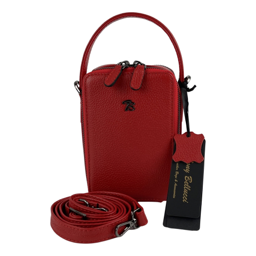 Сумка крос-боді жіноча шкіряна Tony Bellucci 0434-282 червона