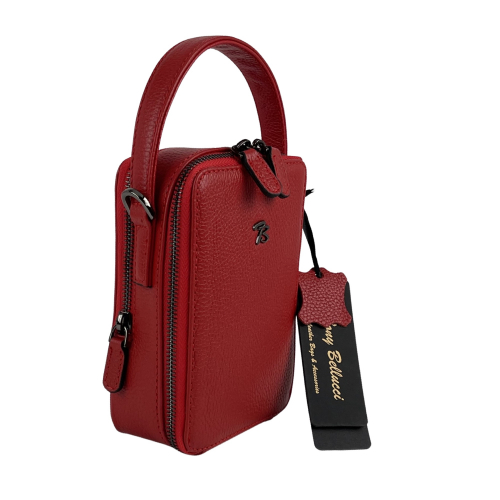 Сумка крос-боді жіноча шкіряна Tony Bellucci 0434-282 червона