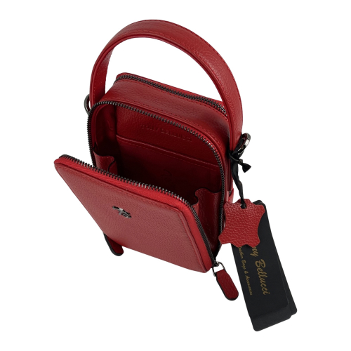 Сумка крос-боді жіноча шкіряна Tony Bellucci 0434-282 червона