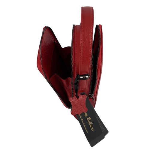 Сумка крос-боді жіноча шкіряна Tony Bellucci 0434-282 червона