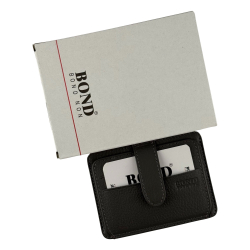 Гаманець картхолдер шкіряний Bond Non 132-1032 сірий