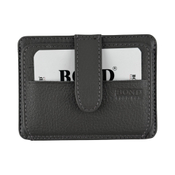 Гаманець картхолдер шкіряний Bond Non 132-1032 сірий