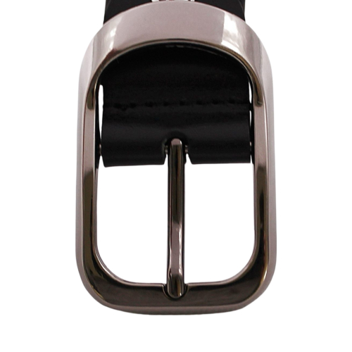 Ремень мужской кожаный Кремень 01.35.00.204 черный 130 см