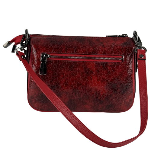 Сумка жіноча шкіряна лакована Karya 5069-569 червона