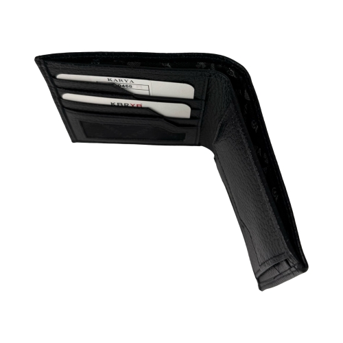 Гаманець чоловічий шкіряний Karya 0458-45 чорний
