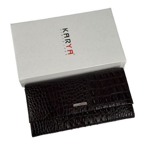 Кошелек женский кожаный Karya 1071-665 темно-коричневый