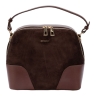 Сумка кросс-боди женская замшевая  Enzo Nori EN1105-1100-KR4 темно-коричневая