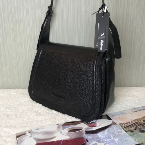 Сумка жіноча шкіряна Tony Bellucci 0046 чорна