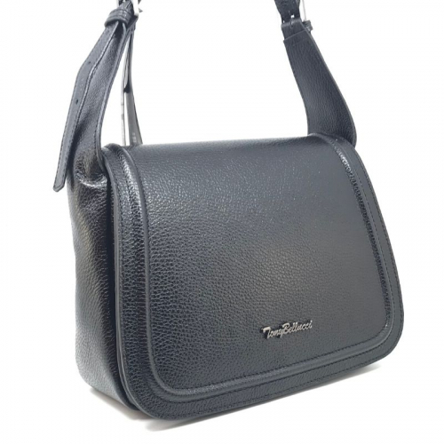 Сумка жіноча шкіряна Tony Bellucci 0046 чорна