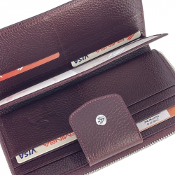Кошелек женский кожаный Eminsa 2149 37-6 бордовый