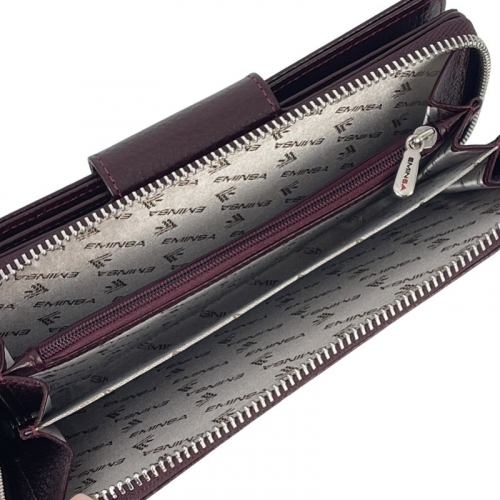 Кошелек женский кожаный Eminsa 2149 37-6 бордовый