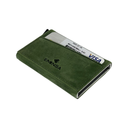 Візитниця-картхолдер шкіряна Eminsa 1620 27-16 оливкова