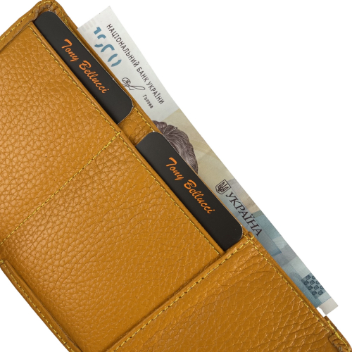 Гаманець-міні жіночий шкіряний Tony Bellucci T813-203 жовтий