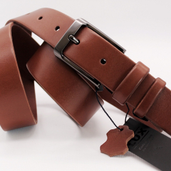 Ремень женский кожаный Кремень LUX 01357702 125 см коричневый