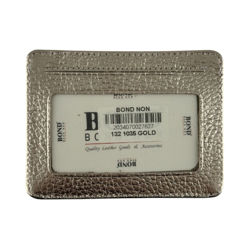 Кошелек картхолдер кожаный Bond Non 132-1035 золотой