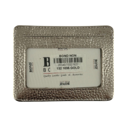 Гаманець картхолдер шкіряний Bond Non 132-1035 золотий