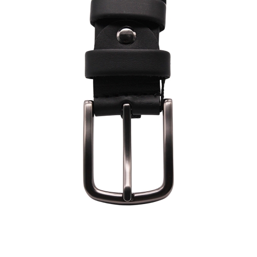 Ремень мужской кожаный Кремень 01.35.77.08 черный 135 см