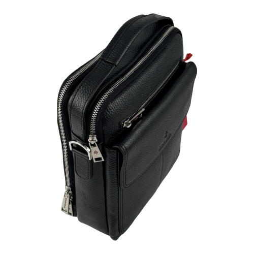 Сумка чоловіча шкіряна Eminsa 6252 18-1 чорна