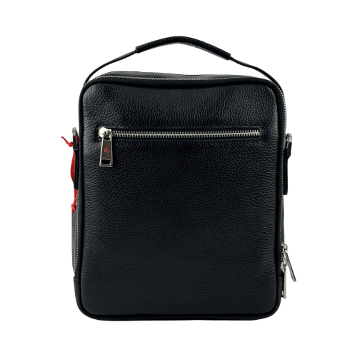 Сумка чоловіча шкіряна Eminsa 6252 18-1 чорна