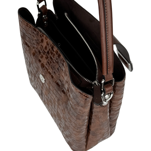 Сумка женская кожаная Karya 2505-594 коричневая