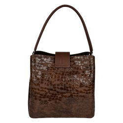 Сумка женская кожаная Karya 2505-594 коричневая