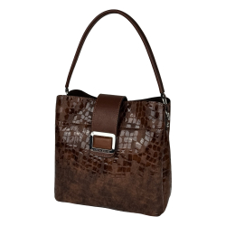 Сумка женская кожаная Karya 2505-594 коричневая