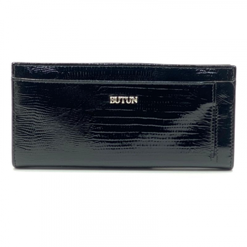 Гаманець жіночий шкіряний Butun 595-005 039 чорний (всередині червоний)