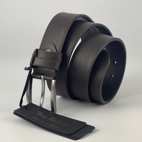 Ремень мужской кожаный Tony Bellucci 73001 110 см темно-коричневый