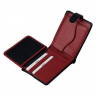 Кошелек мужской кожаный Bond 516-281-282 черный (внутри красный)