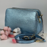 Сумка женская кожаная Genuine Leather 05931 DL92 голубая