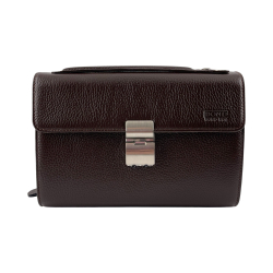 Сумка-барсетка чоловіча шкіряна Bond Non 888-286 темно-коричнева