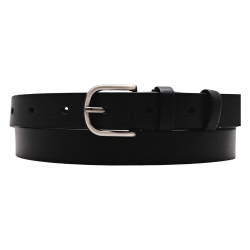 Ремень женский кожаный Кремень 05.25.00.84 черный 110 см