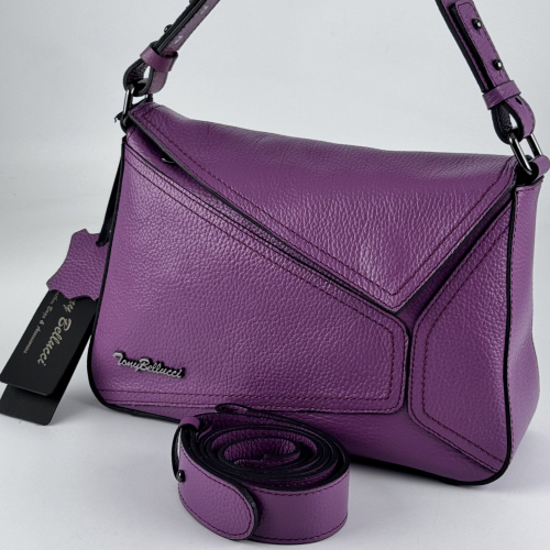 Сумка жіноча шкіряна Tony Bellucci 0864-288 лілова