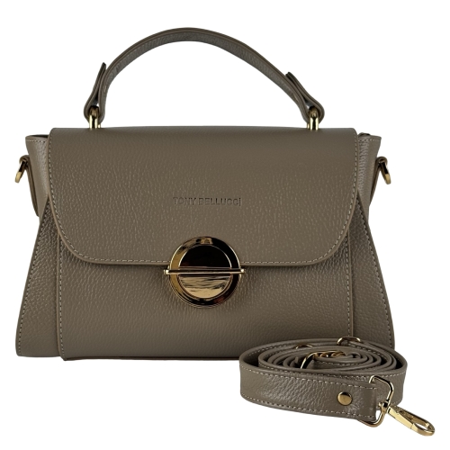 Сумка жіноча шкіряна Tony Bellucci 0551-219 бежева (золота фурнітура)