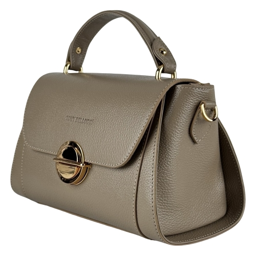 Сумка жіноча шкіряна Tony Bellucci 0551-219 бежева (золота фурнітура)