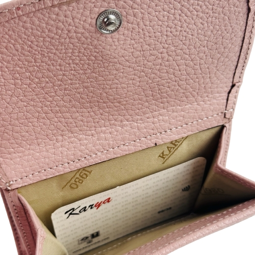 Кошелек женский кожаный Karya 2026-027 светло-розовый